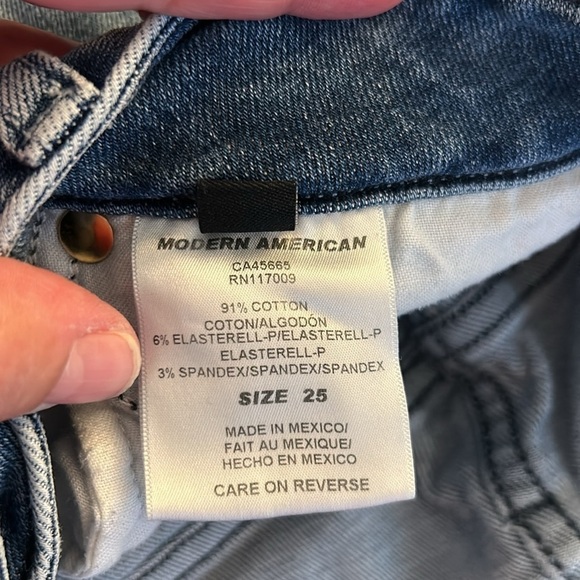 Modern American Soho High Ankle Light Wash Skinny Jeans Size 25 - Picture 8 of 8
